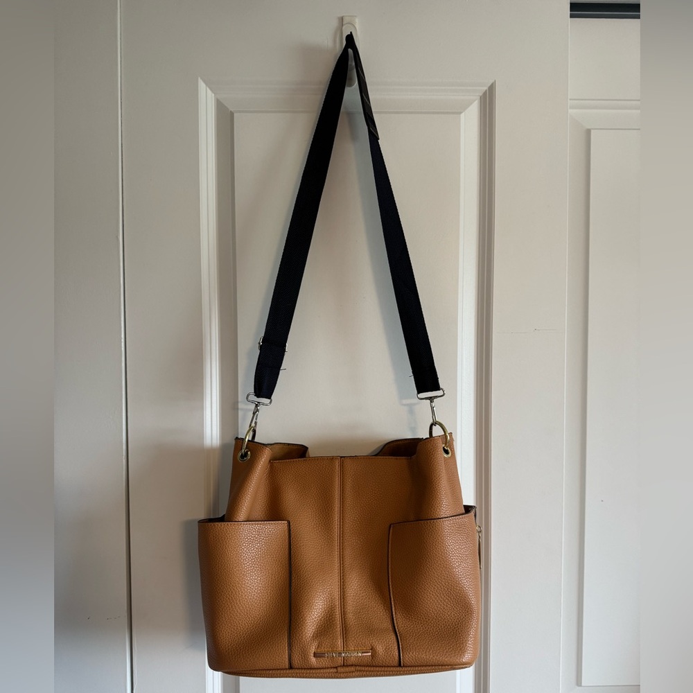 Steve Madden Tan Vegan Leather Tote Bag